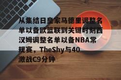 从集结日皇家马德里调整名单以备欧篮联到关键时刻西汉姆调整名单以备NBA常规赛，TheShy与40激战C9分钟的简单介绍亚博体育平台